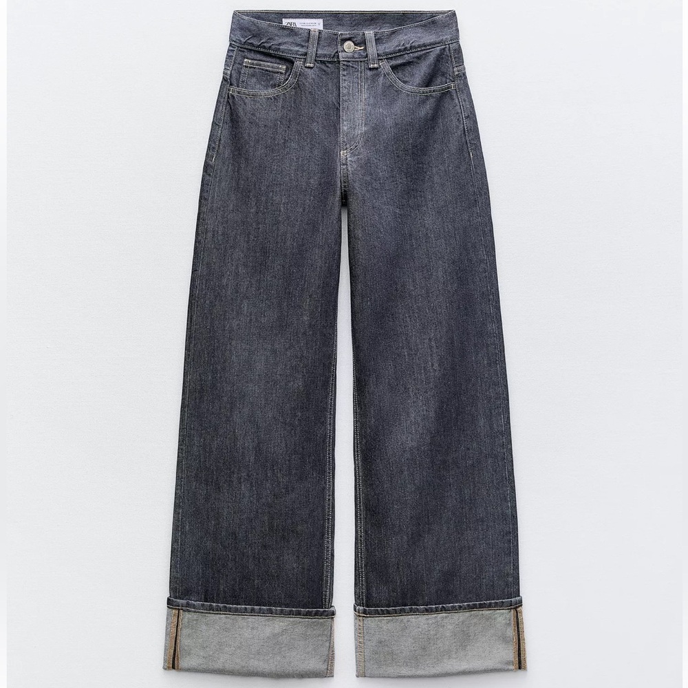 Zara Dark Gray Flare Denim